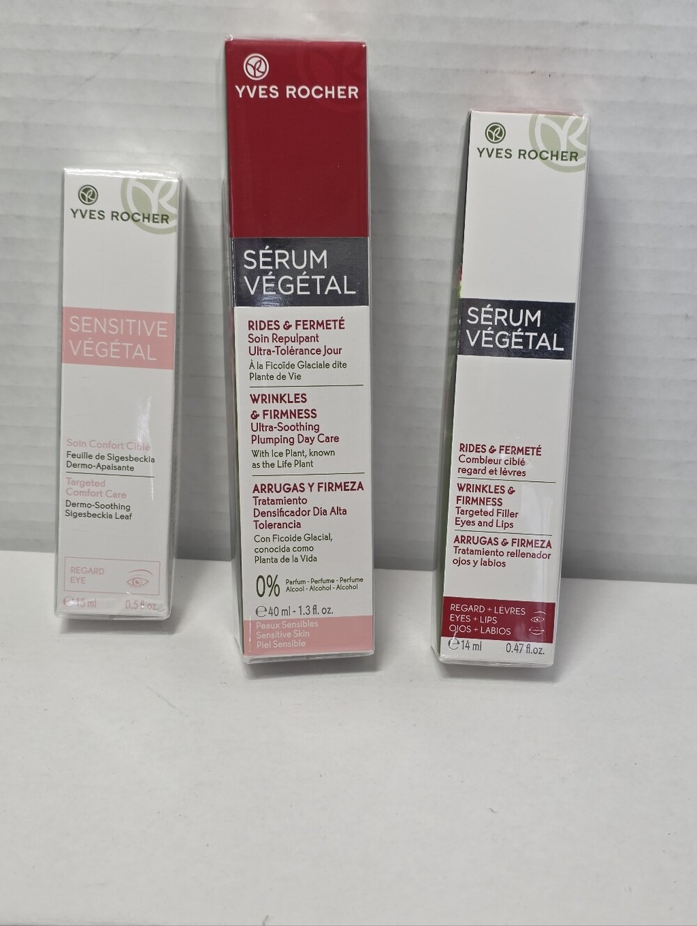 New 3 Sealed Yves Rocher Wrinkles & Firmness Sensitive Vegetal-Wrinkles Filler